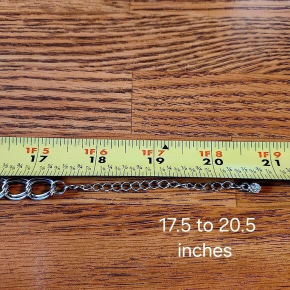 LIA SOPHIA "Keku" Black Faceted Pyramid Statement Necklace WEDDING READY - Picture 8 of 12